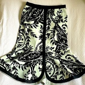 Anthropologie Vintage Odille Velvet Skirt